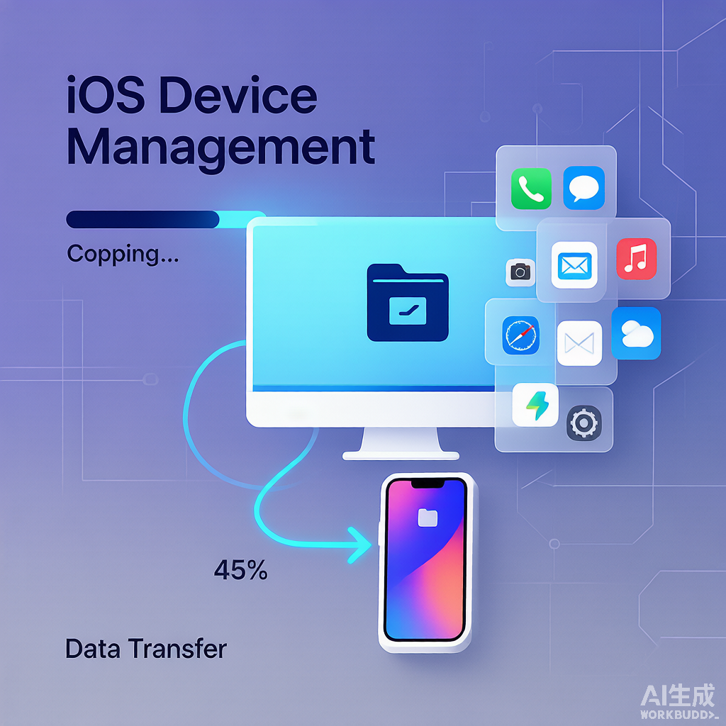 爱思助手设备管理界面展示 - iPhone连接电脑管理数据